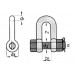 Скоба такелажная прямая со шплинтом 3 1/4 тонны